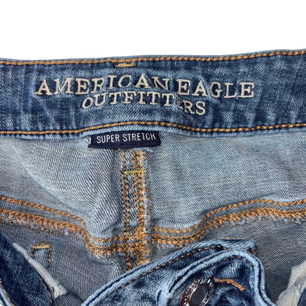 American Eagle Outfitters Super Stretch Blue Denim Jeans Women's Size 14